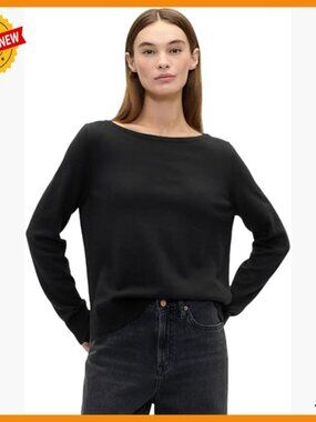Boatneck Sweater, Machine Washable, Responsibly Sourced Materials